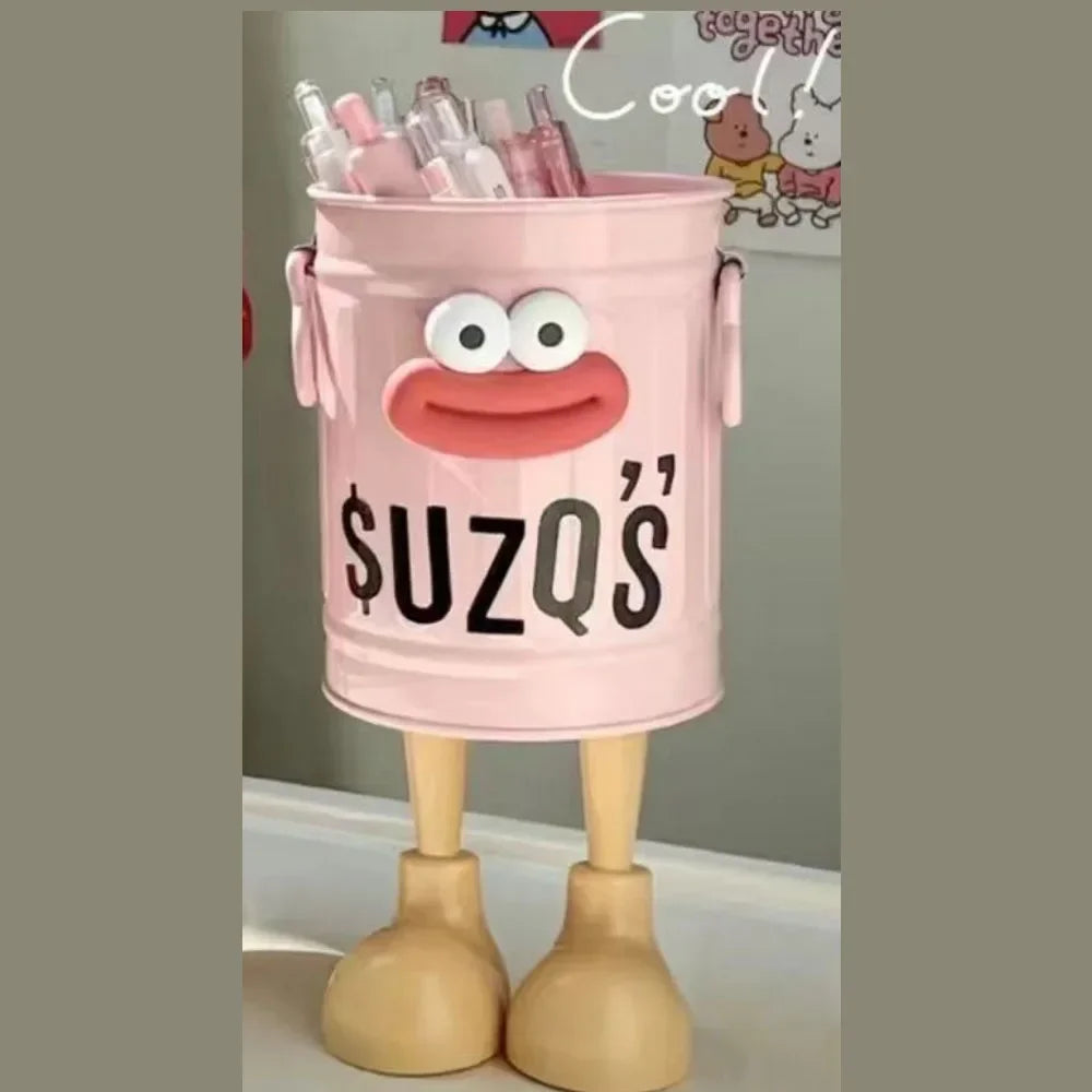 Cartoon Pen and Pencil Holder - Desk Organizer for Home and Office Storage
