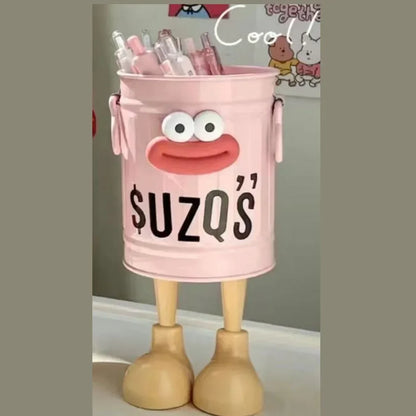 Cartoon Pen and Pencil Holder - Desk Organizer for Home and Office Storage