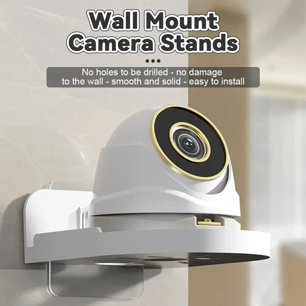 Punch-Free Security Surveillance Camera Stand New Traceless Wall-Mounted Bracket Home Self-Adhesive Drill-Free Fixer 1Pcs