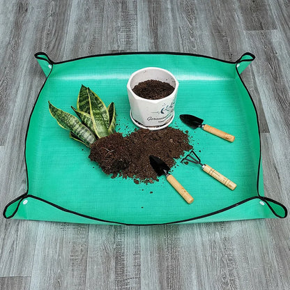 50x50cm Waterproof Gardening Transplanting Mat for Plant Repotting and Potting Tasks