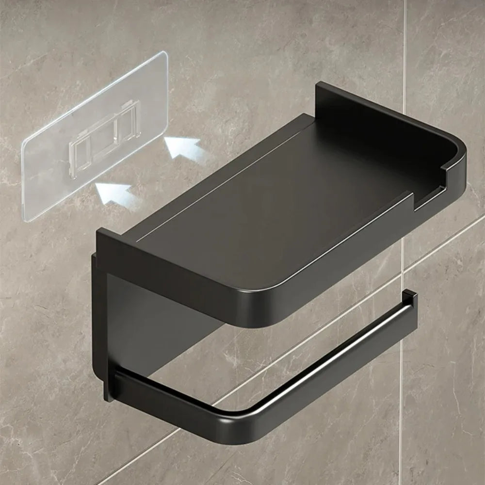 2026 Wall-Mounted Toilet Paper Holder and Organizer for Bathroom and Kitchen Essentials