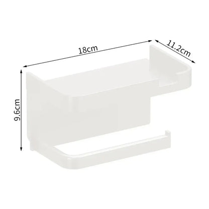 2026 Wall-Mounted Toilet Paper Holder and Organizer for Bathroom and Kitchen Essentials