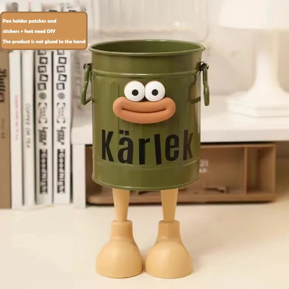 Cartoon Pen and Pencil Holder - Desk Organizer for Home and Office Storage