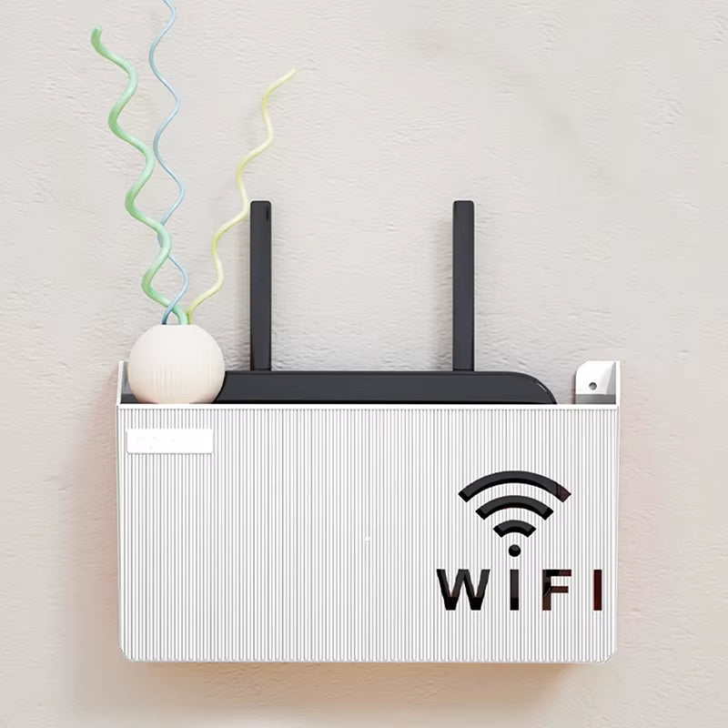Router and Set-Top Box Storage Rack