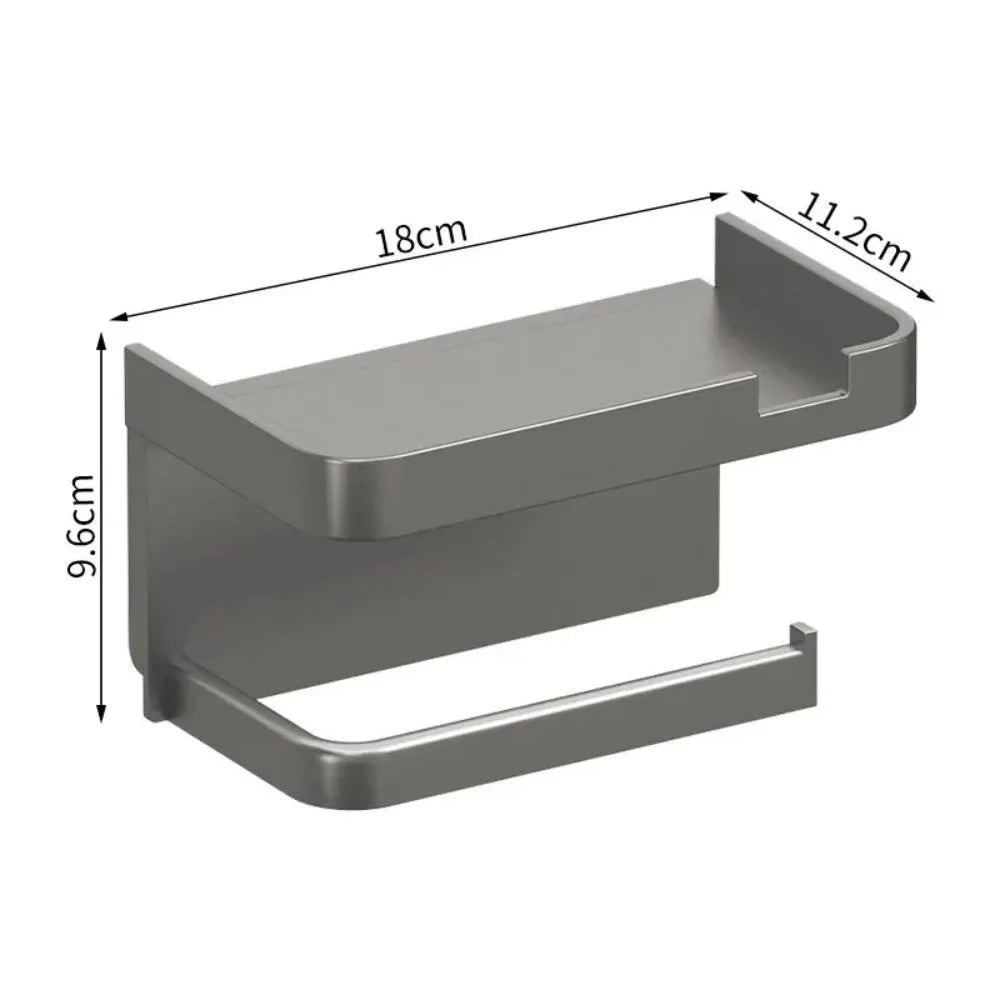 2026 Wall-Mounted Toilet Paper Holder and Organizer for Bathroom and Kitchen Essentials