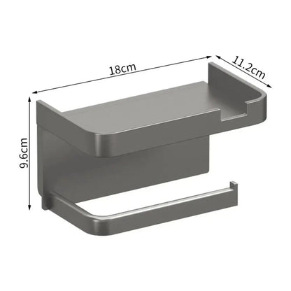 2026 Wall-Mounted Toilet Paper Holder and Organizer for Bathroom and Kitchen Essentials