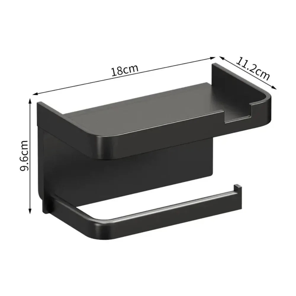 2026 Wall-Mounted Toilet Paper Holder and Organizer for Bathroom and Kitchen Essentials