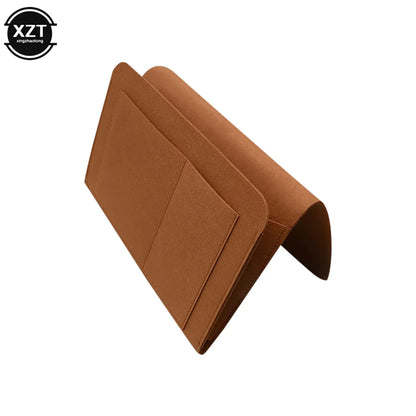 Felt Bedside Storage Organizer - Multi-Pocket Holder for Phones, Books, Magazines, and Tissues for Bedside or Sofa Use