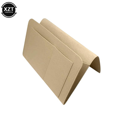 Felt Bedside Storage Organizer - Multi-Pocket Holder for Phones, Books, Magazines, and Tissues for Bedside or Sofa Use