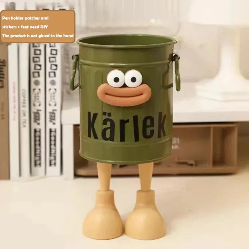 Cartoon Pen and Pencil Holder - Desk Organizer for Home and Office Storage