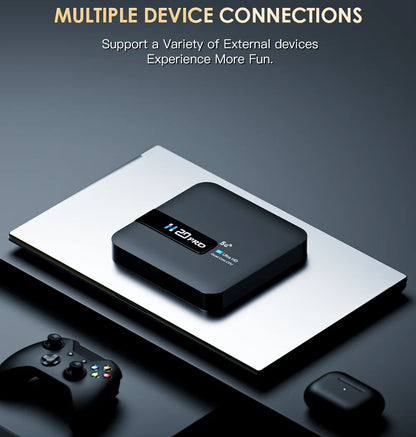 H20PRO Android 10 TV Box - 16GB, Dual Band WiFi, 4K HD Video Media Player, 1080P Set Top Box