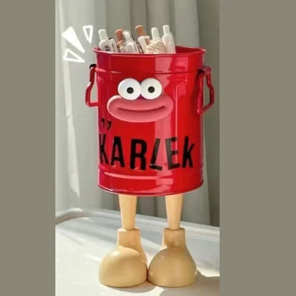 Cartoon Pen and Pencil Holder - Desk Organizer for Home and Office Storage